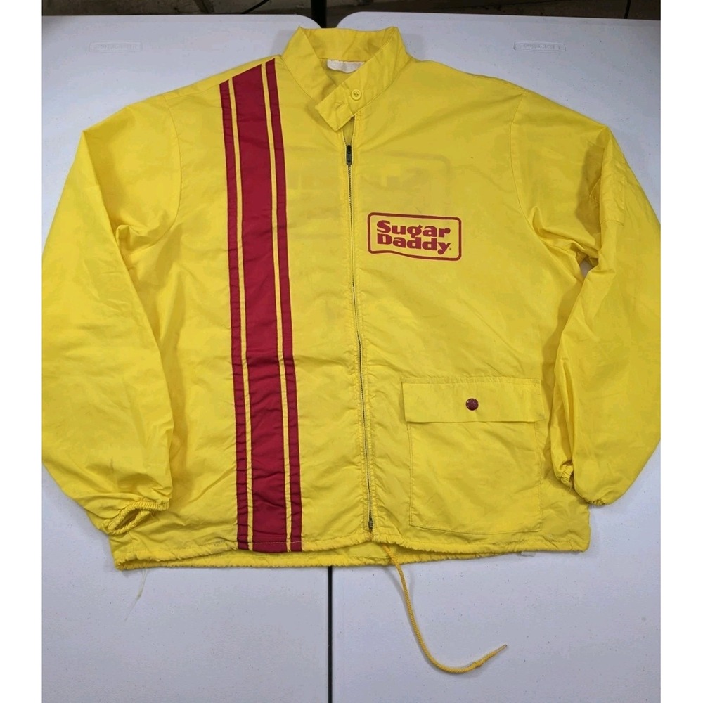 Vintage King Louie Sugar Daddy Candy Windbreaker Jacket Mens L USA 70s